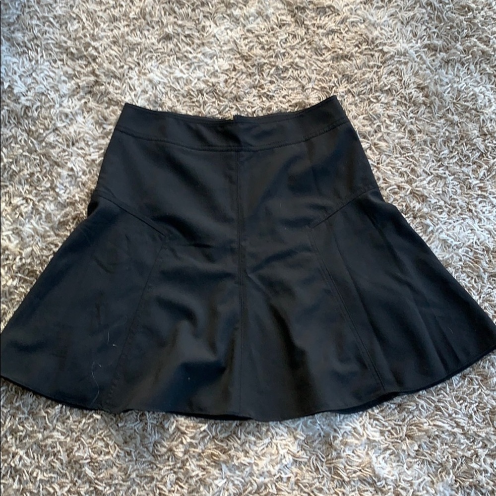 EXPRESS flouncy black skirt with zipper size 10